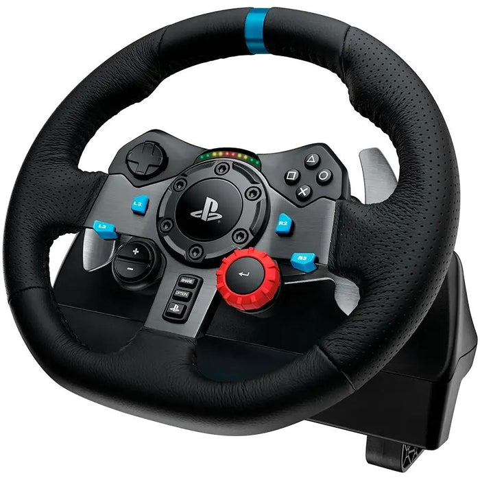 Волан с педали Logitech - G29 Driving Force + G321 Lightspeed, PS5/PS4/PC, черен