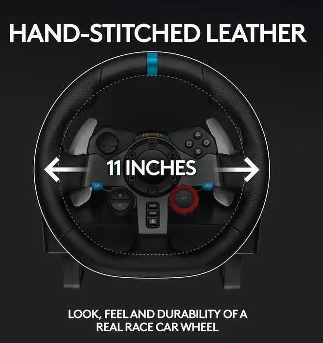 Волан с педали Logitech - G29 Driving Force + G321 Lightspeed, PS5/PS4/PC, черен
