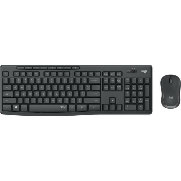 Kлаиатура с безжична мишка Logitech MK295 Сив Испанска Qwerty