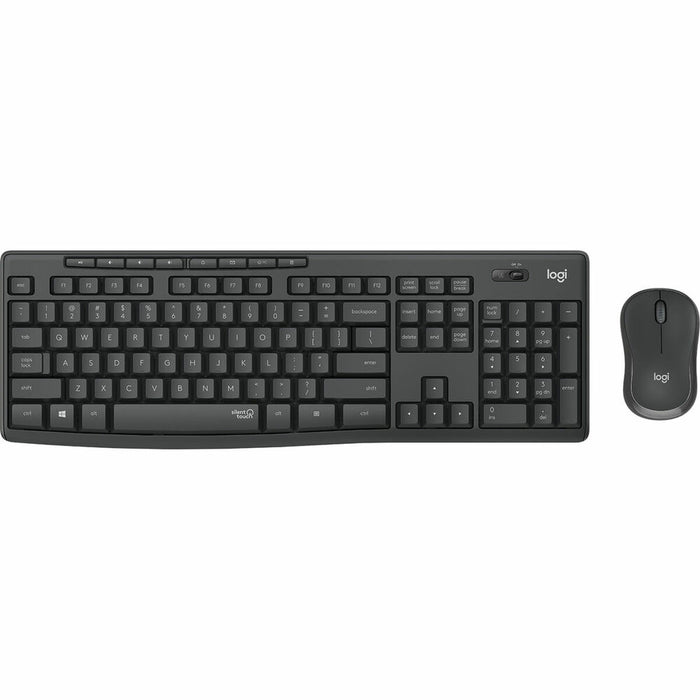Kлаиатура с безжична мишка Logitech MK295 Сив Испанска Qwerty
