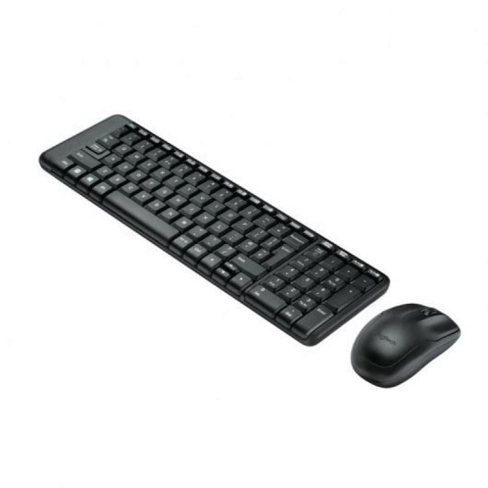 Kлаиатура с безжична мишка Logitech MK220 Черен Испанска Qwerty
