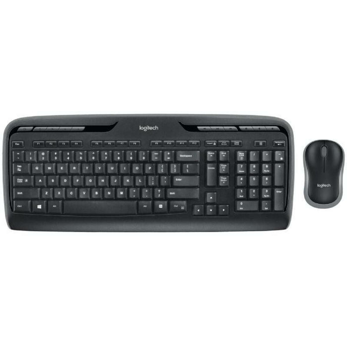 Клавиатура с мишка Logitech MK330 Черен Испанска Qwerty