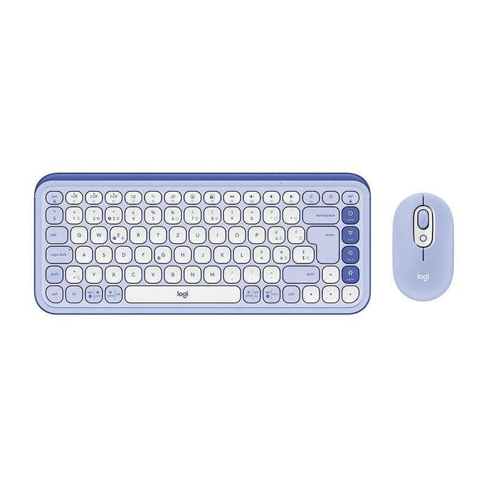 Клавиатура Logitech POP ICON + МИШКА - LILAC 920-013078
