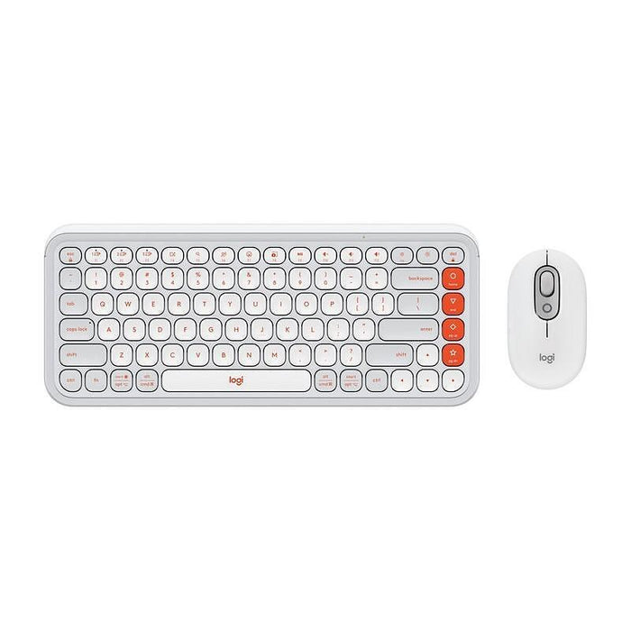 Клавиатура Logitech POP ICON + МИШКА - OFF WHITE 920-013141