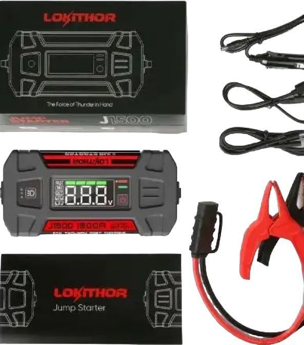 Комплект Lokithor - Стартов бустер J1500 + чанта за съхранение