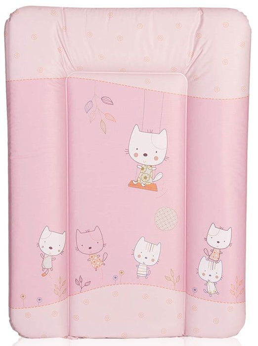 Мека подложка за повиване Lorelli - Розово коте, 50 х 70 cm
