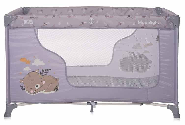 Бебешка кошара на 1 ниво Lorelli - Moonlight, Grey dream