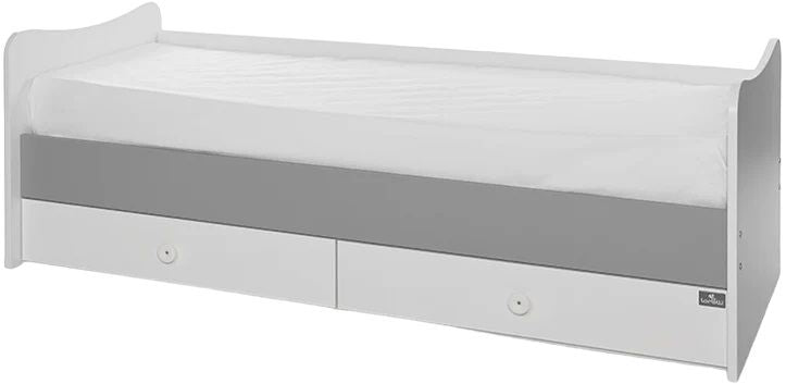 Легло Lorelli - Maxi Plus, 3Box, 70 х 160 cm, бяло/stone grey