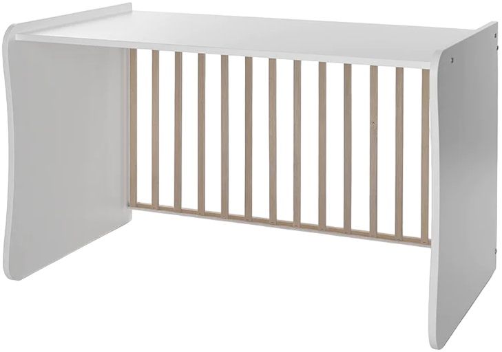 Легло Lorelli - Maxi Plus, 3Box, 70 х 160 cm, бяло/светъл дъб