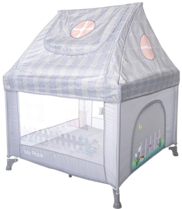 Кошара за игра с покрив Lorelli - My Place, Grey