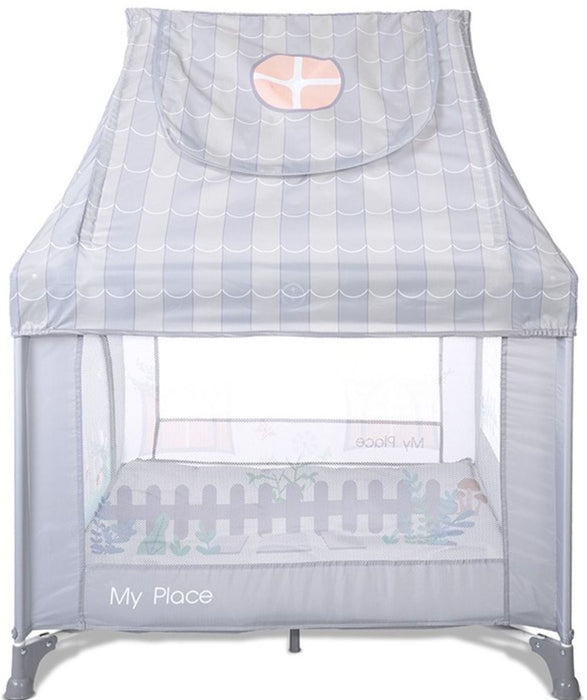 Кошара за игра с покрив Lorelli - My Place, Grey
