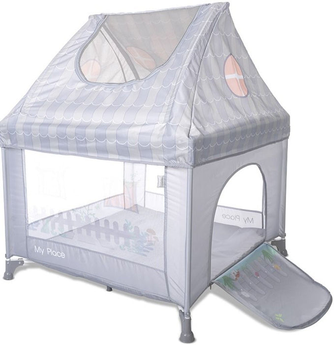 Кошара за игра с покрив Lorelli - My Place, Grey