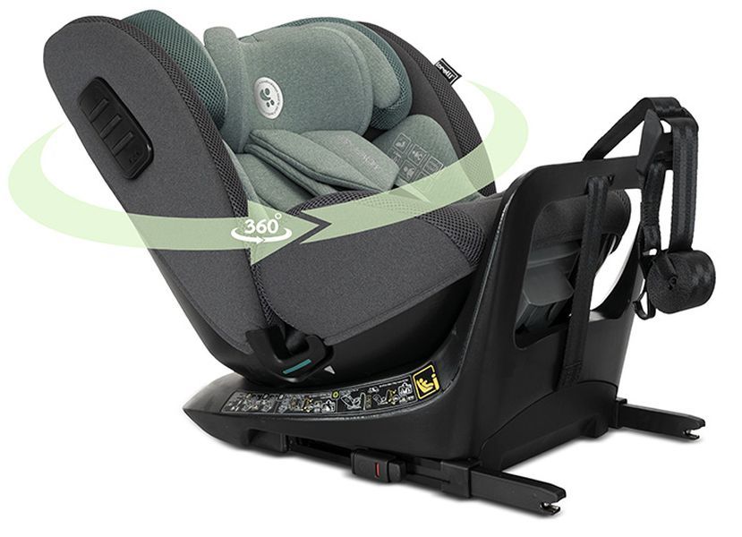 Стол за кола Lorelli - Monza, 360°, IsoFix, i-Size, 40-150 cm, Grey