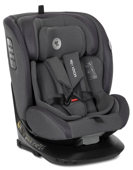 Стол за кола Lorelli - Monza, 360°, IsoFix, i-Size, 40-150 cm, Grey