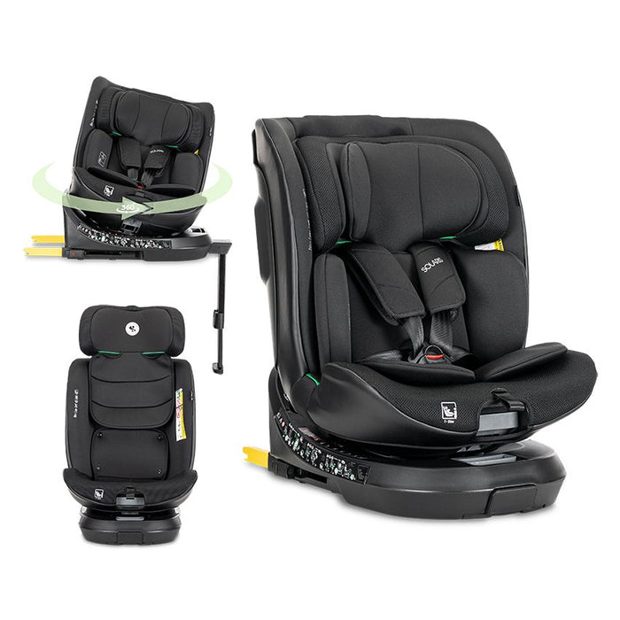 Стол за кола Lorelli Premium - Solaris, 360°, с IsoFix, i-Size, 40-150 cm, Black