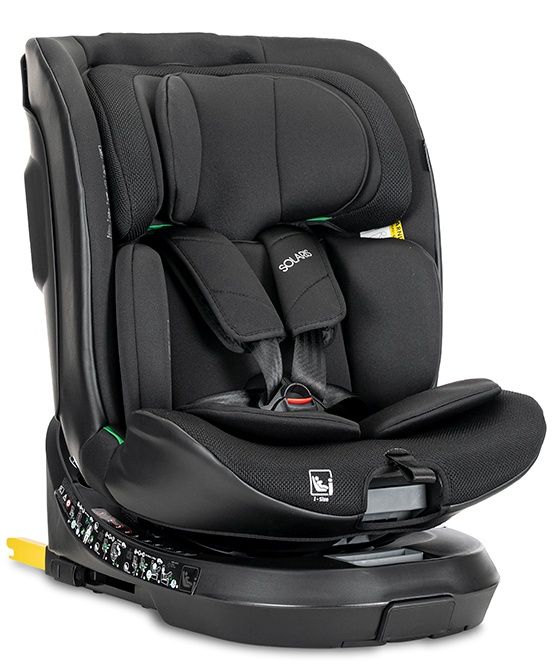 Стол за кола Lorelli Premium - Solaris, 360°, с IsoFix, i-Size, 40-150 cm, Black