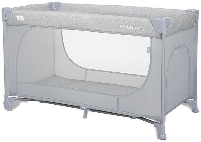 Сгъваема бебешка кошара на 1 ниво Lorelli - Moon Hug, Grey
