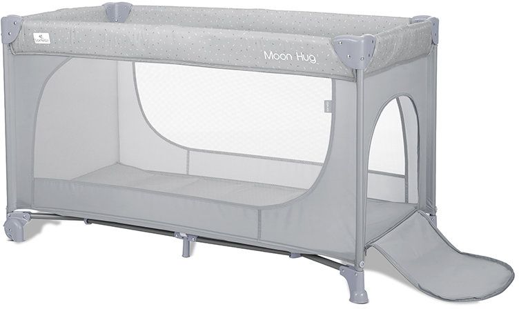 Сгъваема бебешка кошара на 1 ниво Lorelli - Moon Hug, Grey