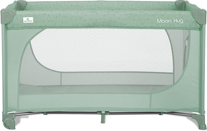 Сгъваема бебешка кошара на 1 ниво Lorelli - Moon Hug, Green
