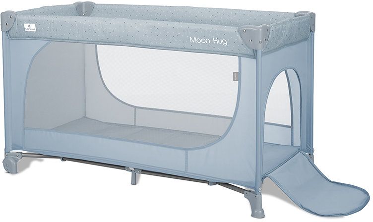 Сгъваема бебешка кошара на 1 ниво Lorelli - Moon Hug, Blue