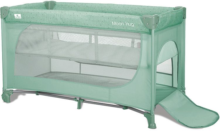 Бебешка кошара на 2 нива Lorelli - Moon Hug, Green
