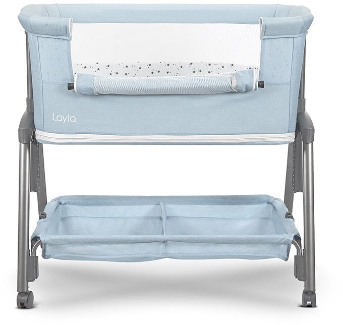 Мини кошара с падаща преграда 2 в 1 Lorelli - Layla, Blue