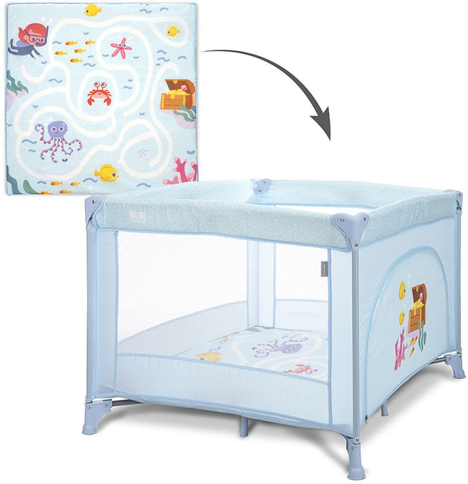 Бебешка кошара за игра Lorelli - Play and Relax, Airy Blue Sea, синя