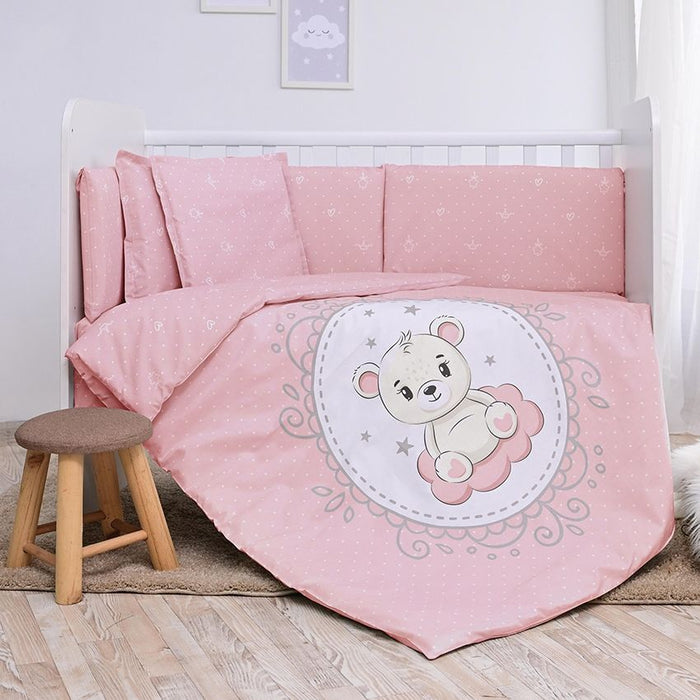 Бебешки спален комплект Lorelli - Sunny, 7 части, Little Bear