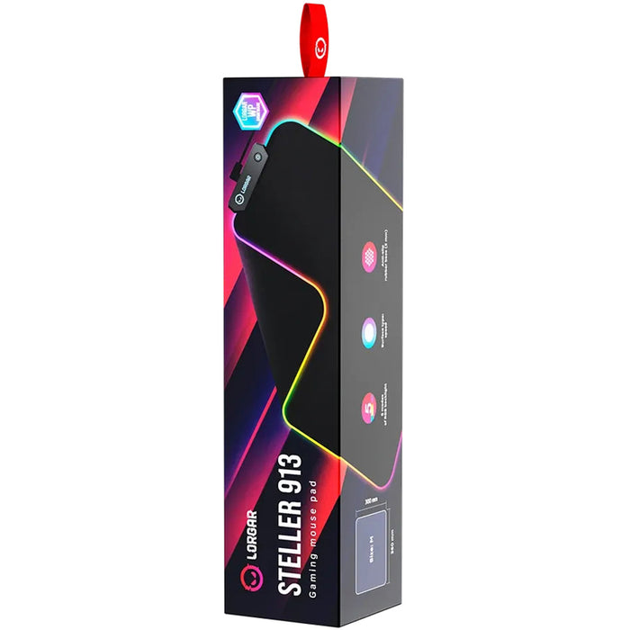 Gaming Подложка за мишка 360х300х3 mm LORGAR STELLER 913 RGB LRG-GMP913 Size: M