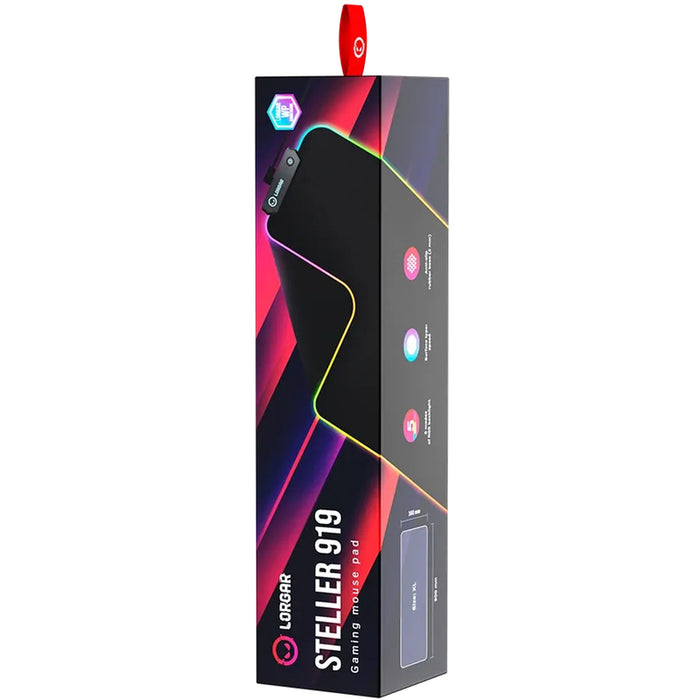 Gaming Подложка за мишка 900х360х3 mm LORGAR STELLER 919 RGB LRG-GMP919 Size: XL