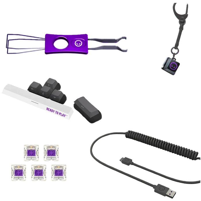 Безжична Клавиатура LORGAR KBP7075W BEIGE, GRAY, PURPLE LRG-KBP7075W-RT-US