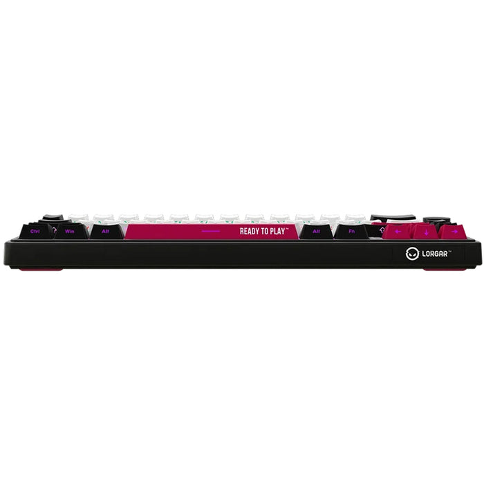 Безжична Клавиатура LORGAR KBP70MW BLACK WHITE PINK LRG-KBP70MW-BK-US