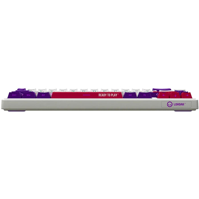 Безжична Клавиатура LORGAR BP70MW WHITE PURPLE PINK LRG-KBP70MW-WH-US