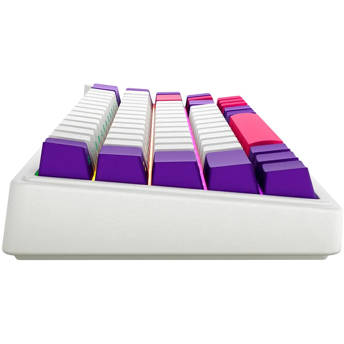 Безжична Клавиатура LORGAR BP70MW WHITE PURPLE PINK LRG-KBP70MW-WH-US