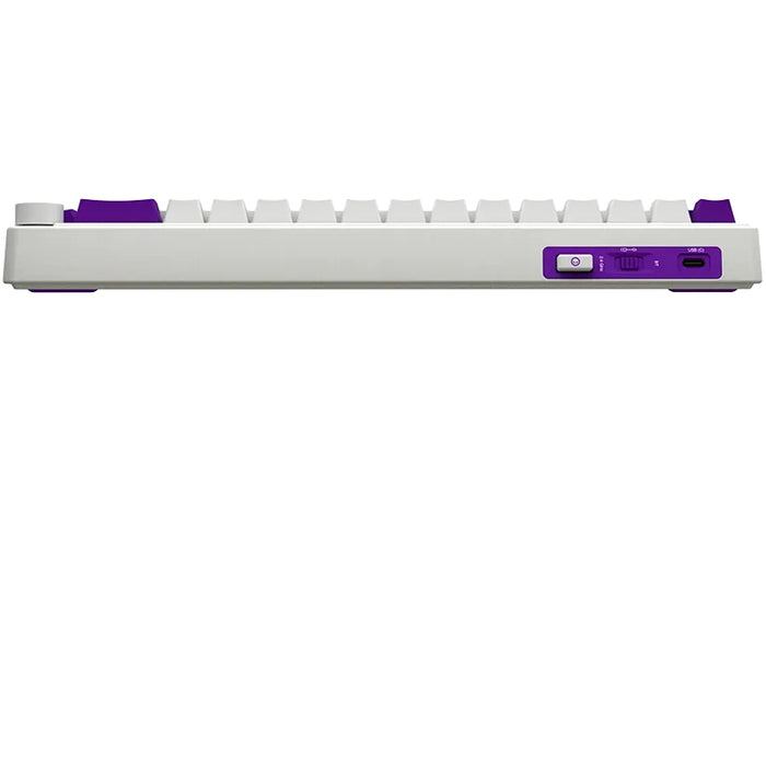 Безжична Клавиатура LORGAR BP70MW WHITE PURPLE PINK LRG-KBP70MW-WH-US