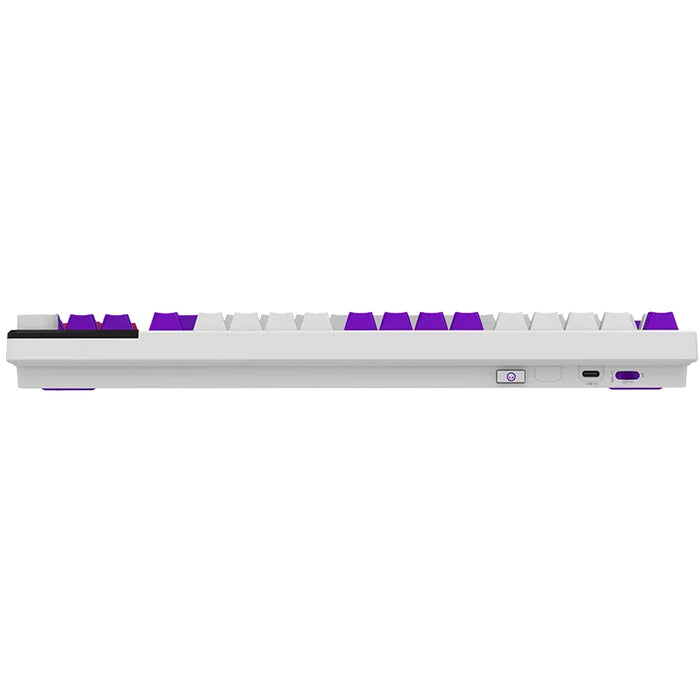 Безжична Клавиатура LORGAR KBP70TKLW WHITE PURPLE PINK LRG-KBP70TKLW-WH-US
