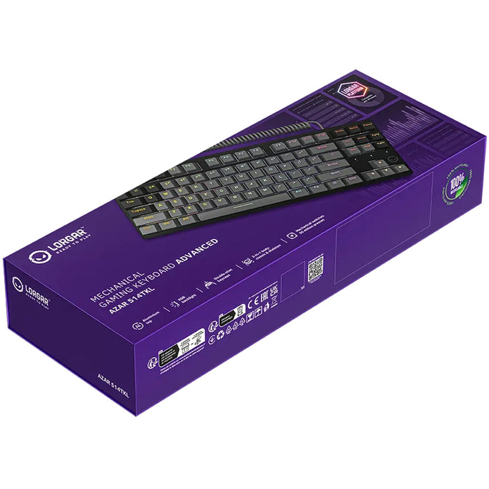 Клавиатура LORGAR AZAR 514TKL BLACK LRG-GK514TKL-BK-US