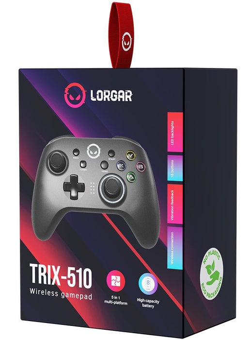 Контролер Lorgar - TRIX-510, безжичен, черен