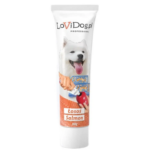 Lovi Dog tubka ALL LIFE STAGES ŁOSOŚ 90g- przysmak
