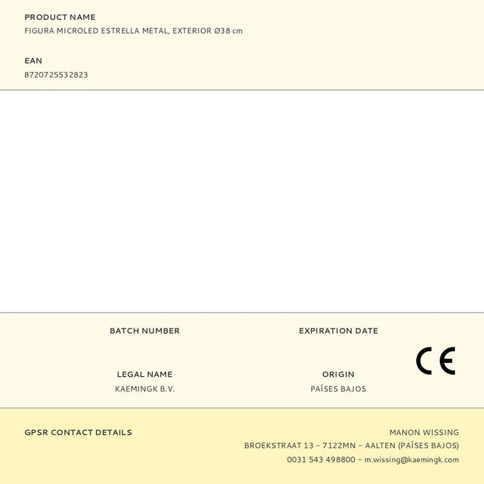 Коледна звезда Lumineo Метал Ø 38 cm