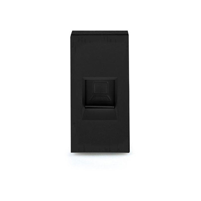 РОЗЕТКА RJ45 1/2 МОДУЛ МЕХАНИЗЪМ ЧЕРНА LUXON