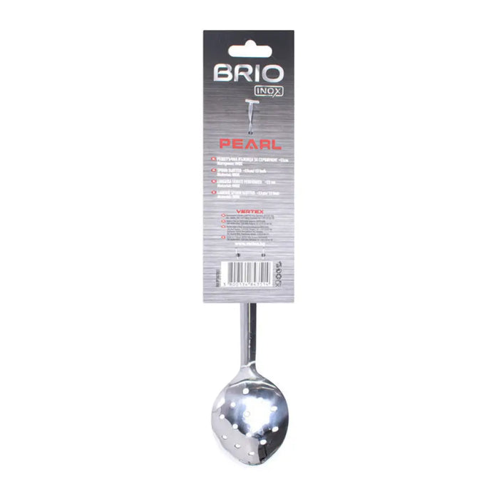 ЛЪЖИЦА ЗА СЕРВИРАНЕ РЕШЕТЪЧНА 33 СМ BRIO INOX PEARL