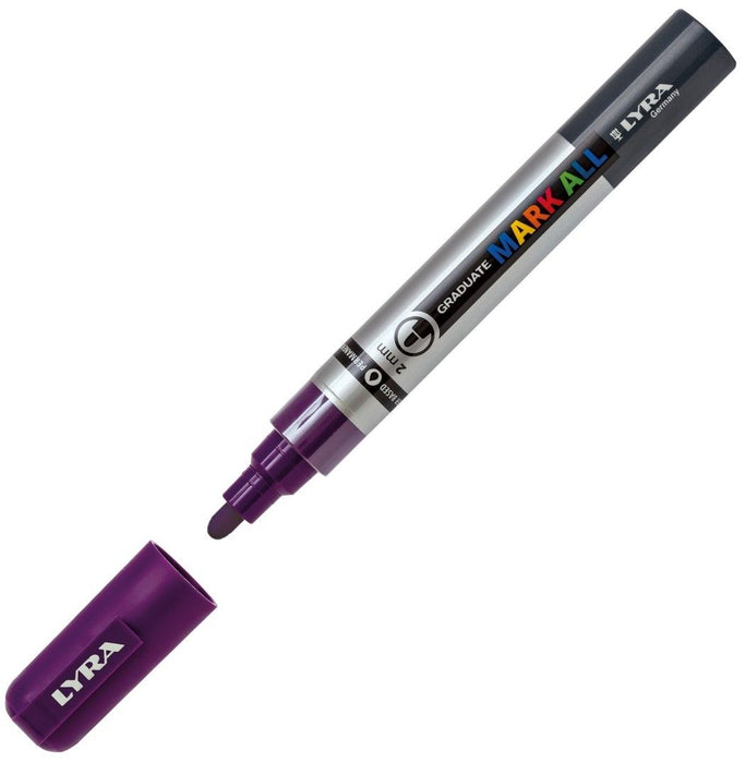 Акрилен маркер Lyra Graduate Mark All - 2.0 mm, лилав