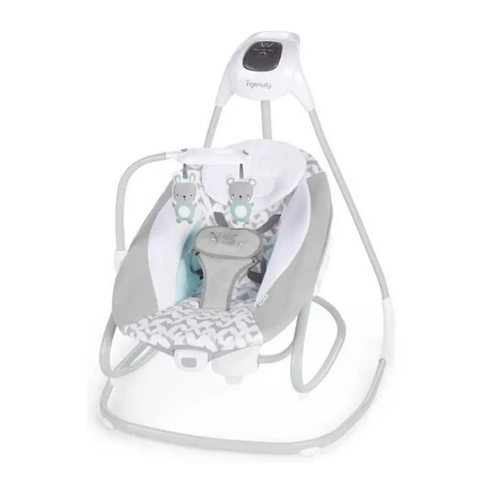 Люлеещ се стол Ingenuity 2-in-1 Swing Lounger - Raylan Сив
