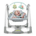 Люлеещ се стол Ingenuity Compact Swing - Hugs & Hoots Бял