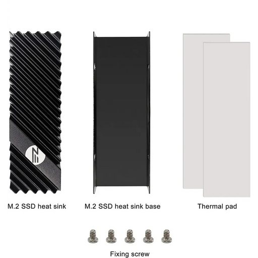 M.2 Heatsink EZDIY-FAB за NVMe SSD диск - Черен