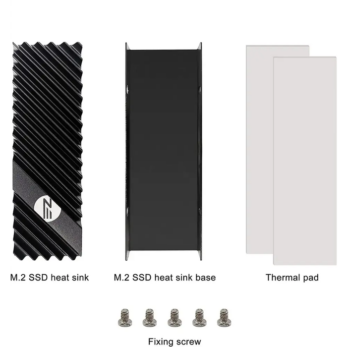 M.2 Heatsink EZDIY-FAB за NVMe SSD диск - Черен