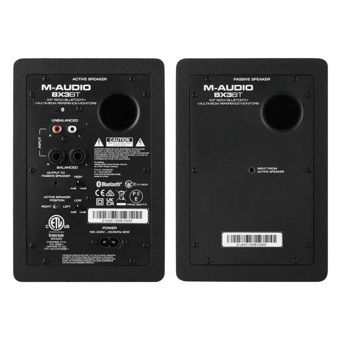 M-AUDIO BX3 BT 2x високоговорител Черен кабелен + Bluetooth