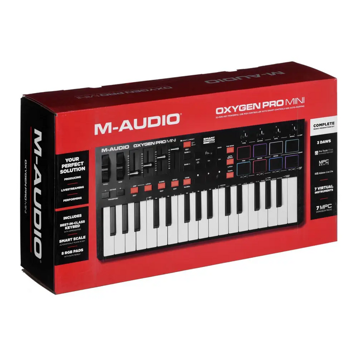 M-AUDIO Oxygen Pro Mini MIDI клавиатура 32 клавиша USB Черна