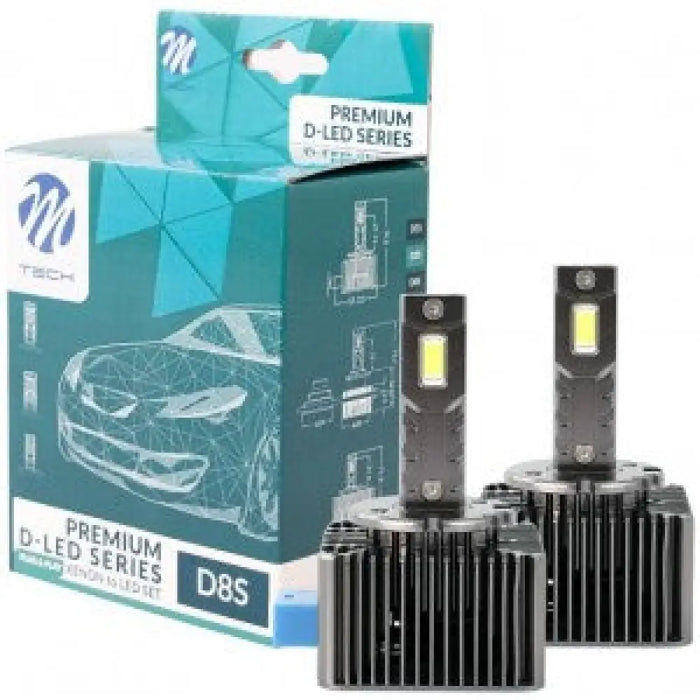 M-TECH D8S PREMIUM D-LED 6000K 35W X2 PCS